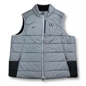 Nike University of Washington Huskies Full Zip Puffer Vest Men’s Large NCAA